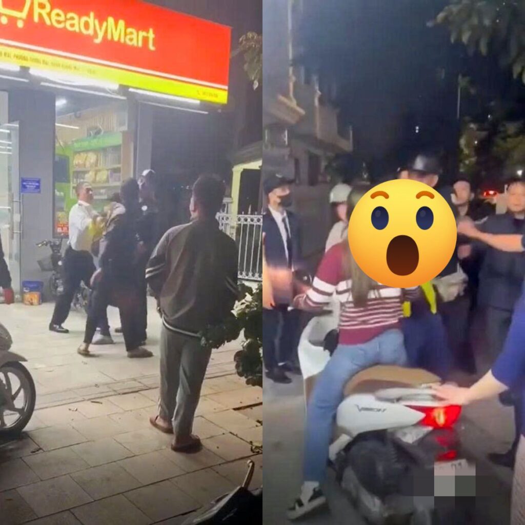 HÀ NỘI: CĂNG THẲNG TRƯỚC CỬA HÀNG TIỆN LỢI, NHIỀU BẢO VỆ KH/\ỐNG CH/\Ế MỘT NAM THANH NIÊN.