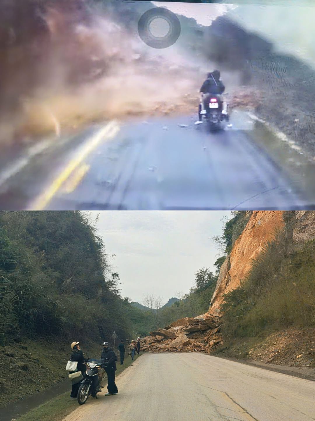 HÒA BÌNH: SẠT LỞ KINH HOÀNG TẠI ĐÈO THUNG KHE, NGHI CÓ NGƯỜI BỊ VÙI LẤP