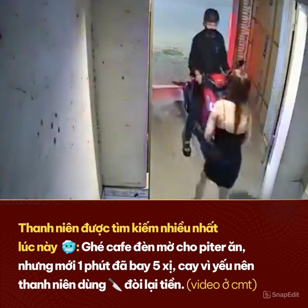 Thanh niên đi cho ch;ym ăn tiện thể dùng d/\a\o c;ư;ớ;p luôn tiền