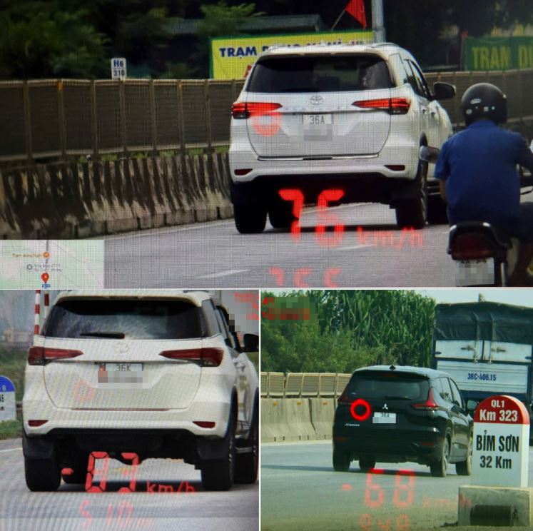 Thông báo danh sách các phương tiện vi phạm quy định về tốc độ trên tuyến Quốc lộ 1, Quốc lộ 45, Quốc lộ 47, Quốc lộ 47B, đường Hồ Chí Minh.