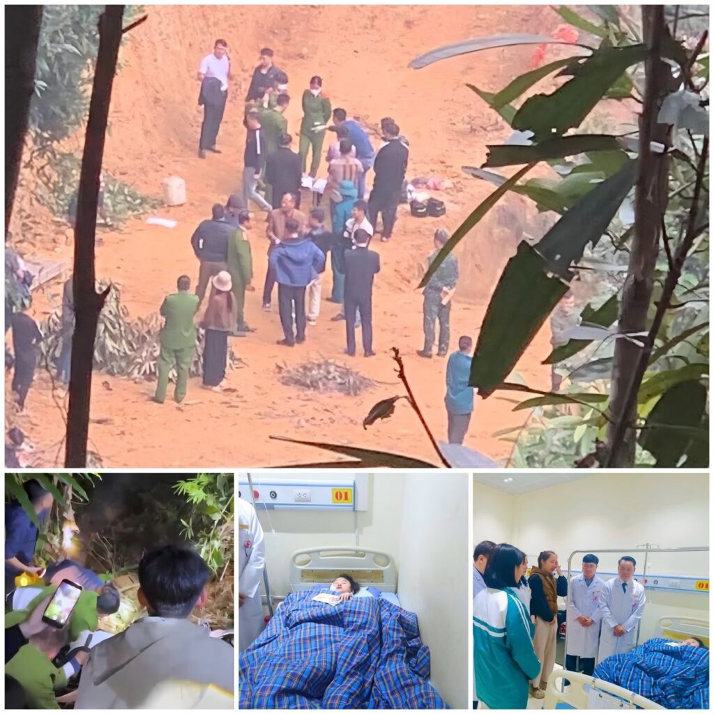 2 MẸ CON MẤT TÍCH KHI ĐI MUA LỢN, TỔ CHỨC TÌM KIẾM NẠN NHÂN ĐÃ PHÁT HIỆN THITHE NGƯỜI MẸ, CÒN NGƯỜI CON BỊ VÙI DƯỚI ĐẤT MAY MẮN ĐƯỢC CỨU SỐNG