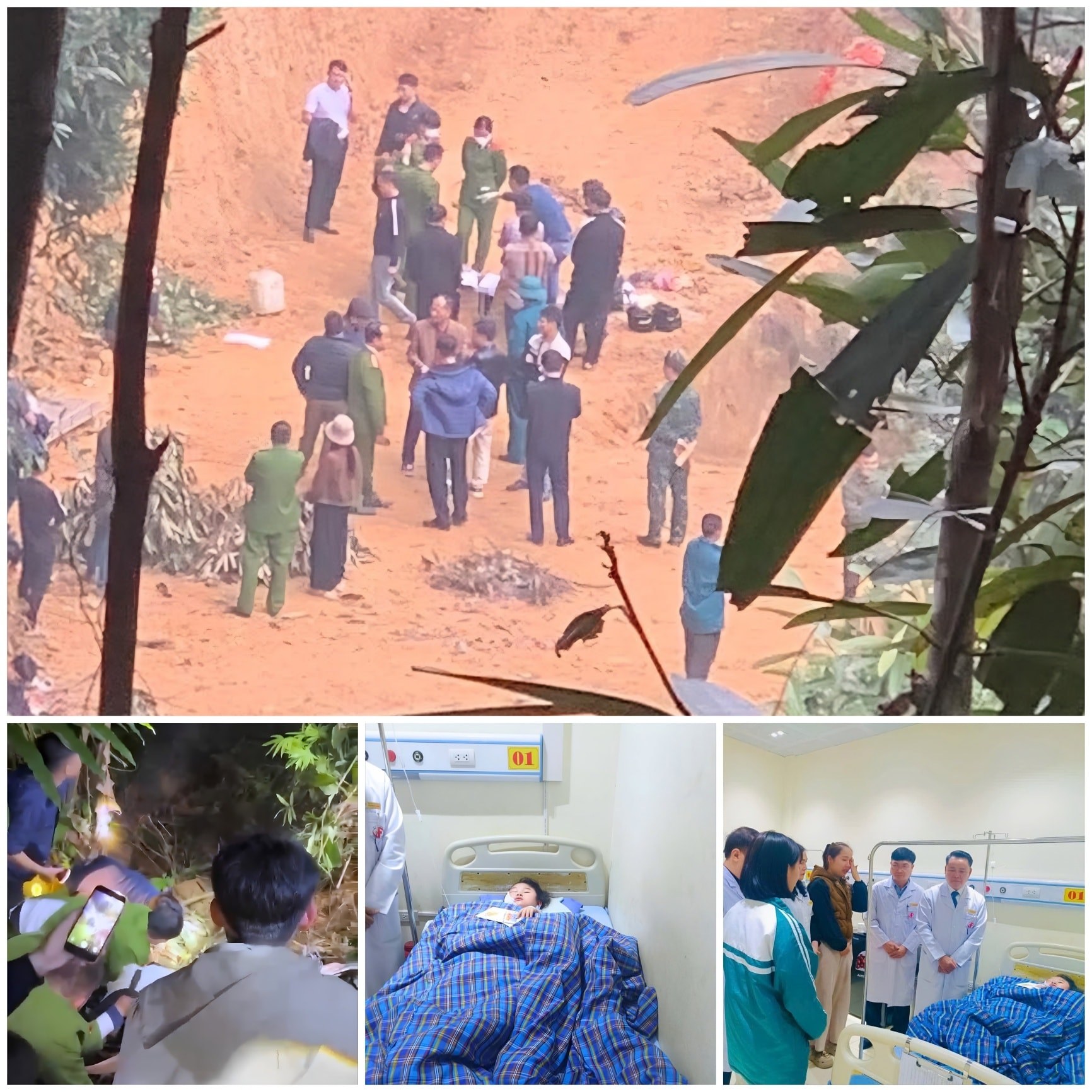 2 MẸ CON MẤT TÍCH KHI ĐI MUA LỢN, TỔ CHỨC TÌM KIẾM NẠN NHÂN ĐÃ PHÁT HIỆN THITHE NGƯỜI MẸ, CÒN NGƯỜI CON BỊ VÙI DƯỚI ĐẤT MAY MẮN ĐƯỢC CỨU SỐNG