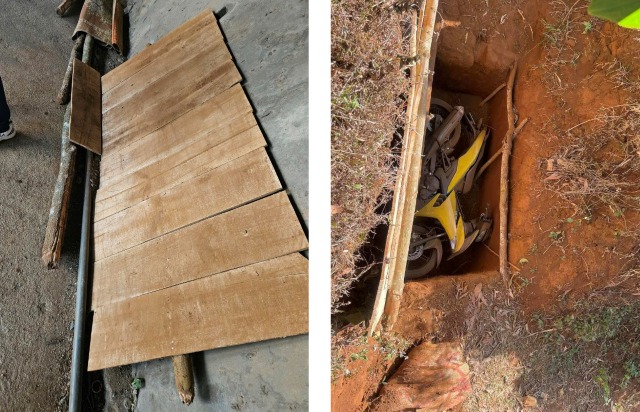 Thông tin mới vụ cướp ngân hàng ở Gia Lai: Công an lần theo dấu ván gỗ chôn xe