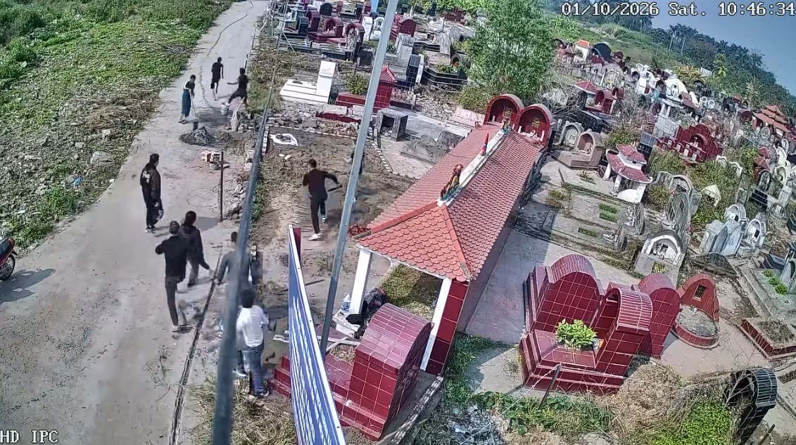 VIDEO Sự việc diễn ra tại nghĩa trang Trần Hưng (Phú Diễn)