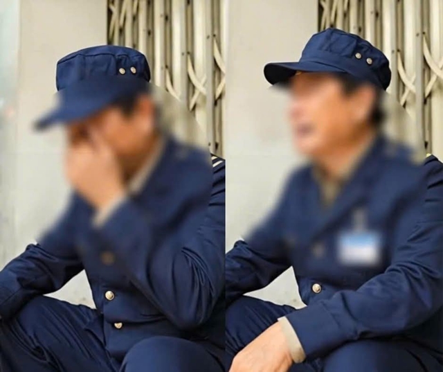 Xôn xao hình ảnh bảo vệ Bệnh viện Bạch Mai khóc nức nở sau khi bị cho nghỉ việc, sự thật gây ph;ẫn n;ộ