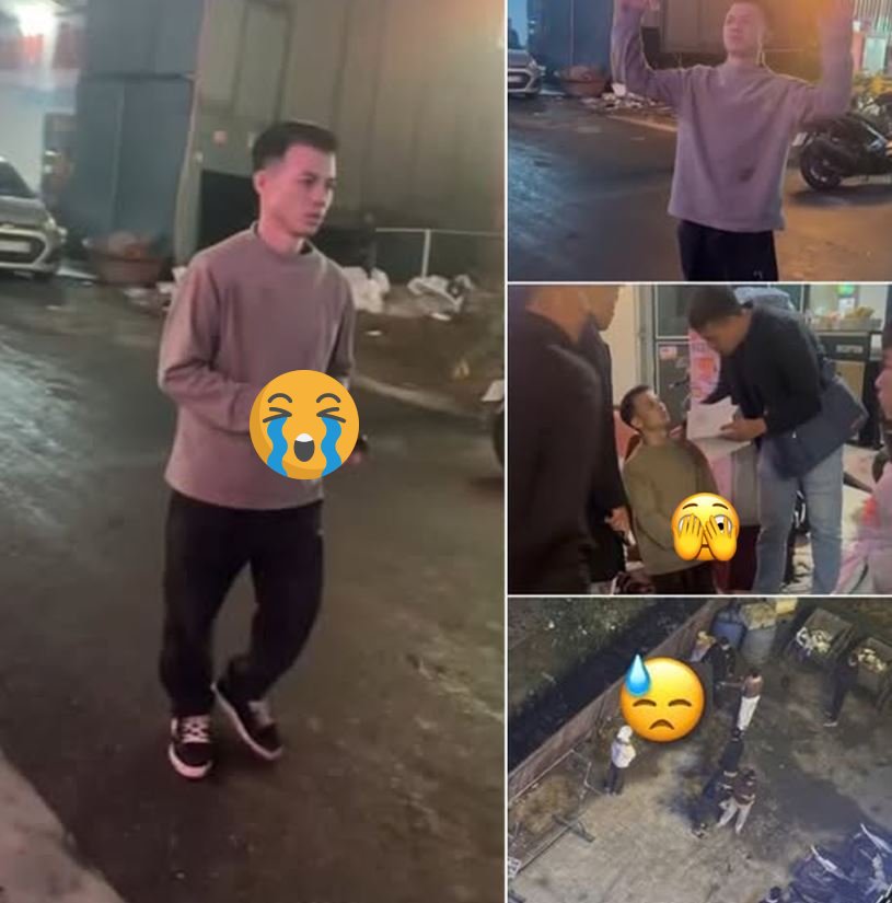 Biểu cảm lạnh người của thanh niên sau khi kỷ niệm 12 d:a;o vào ng:ười cô gái