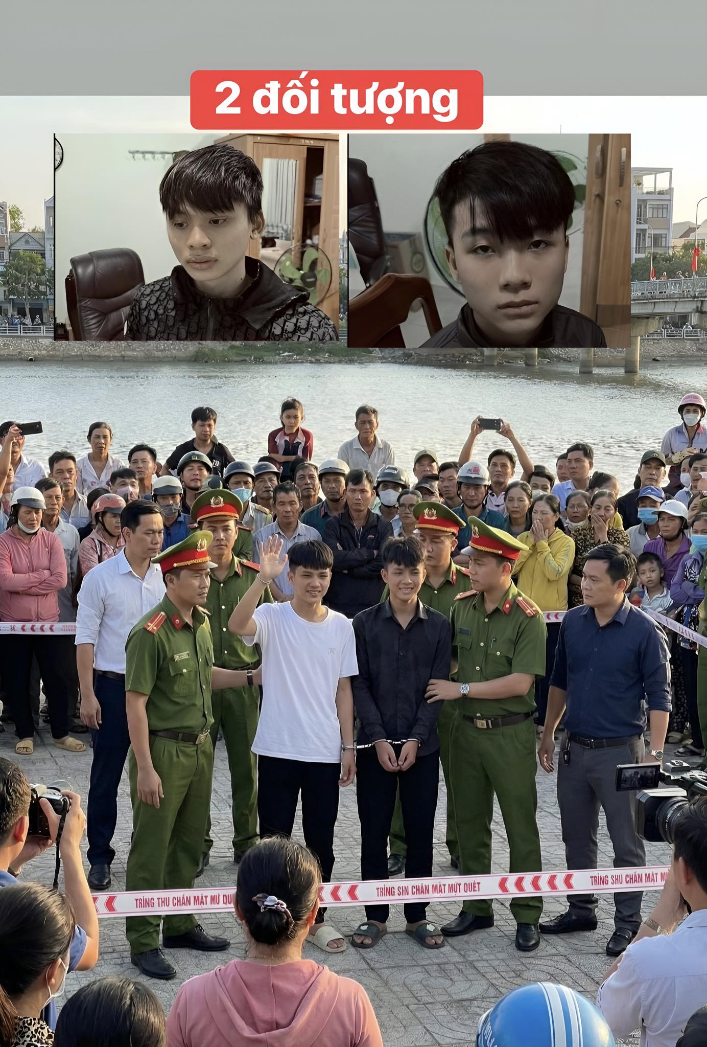 Phẫn nộ 2 đối tượng mới 15 và 16 tuổi ra tay S.a.t H.a.i thanh niên nhưng lúc dựng hiện trường vẫn dơ tay cười nói khoe chiến tích