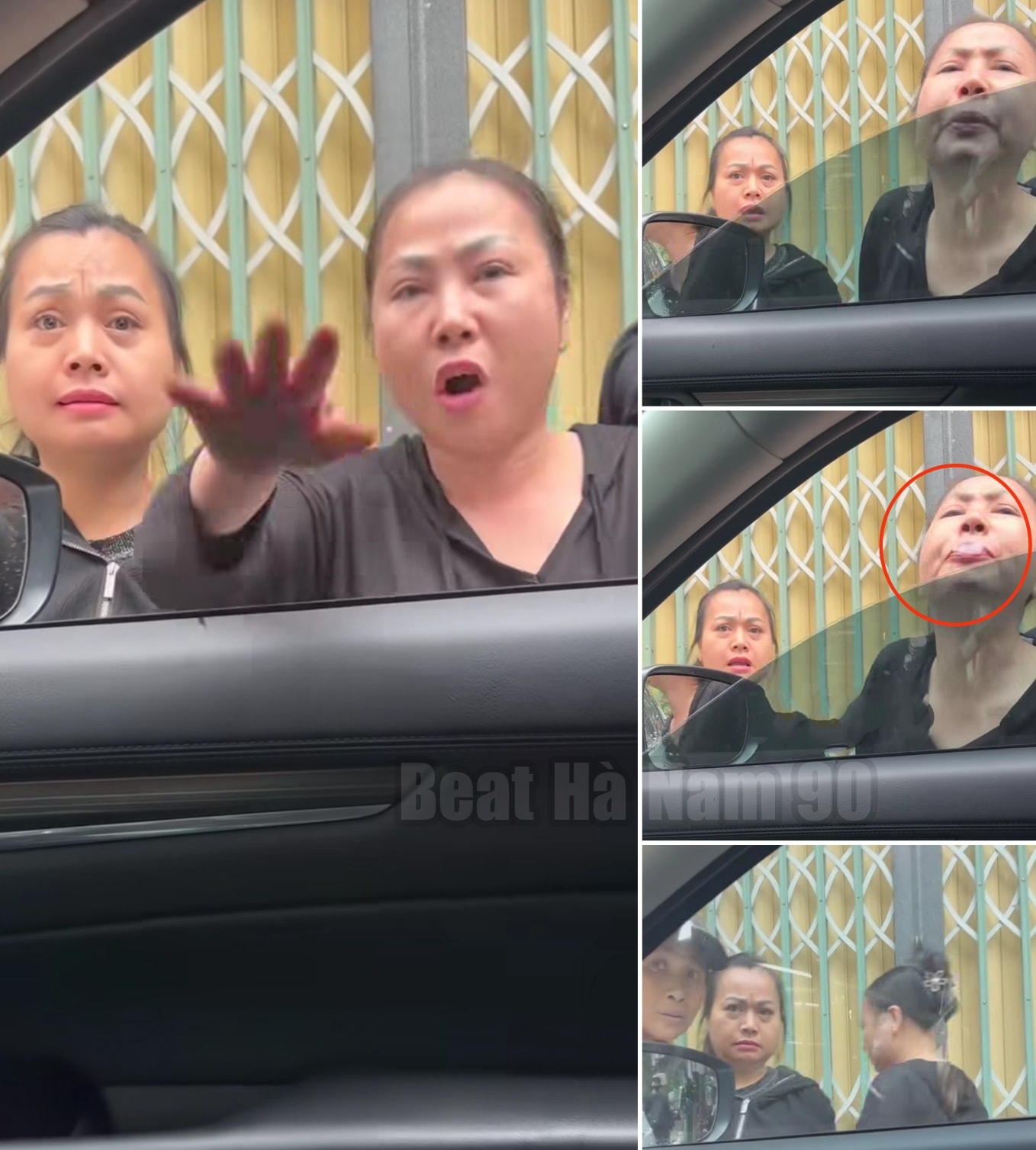 [VIDEO] Dừng xe trước cửa nhà dân đang đóng cửa, tài xế b;ị người phụ nữ lạ mặt tặng nước m:iệng vào m::ặt