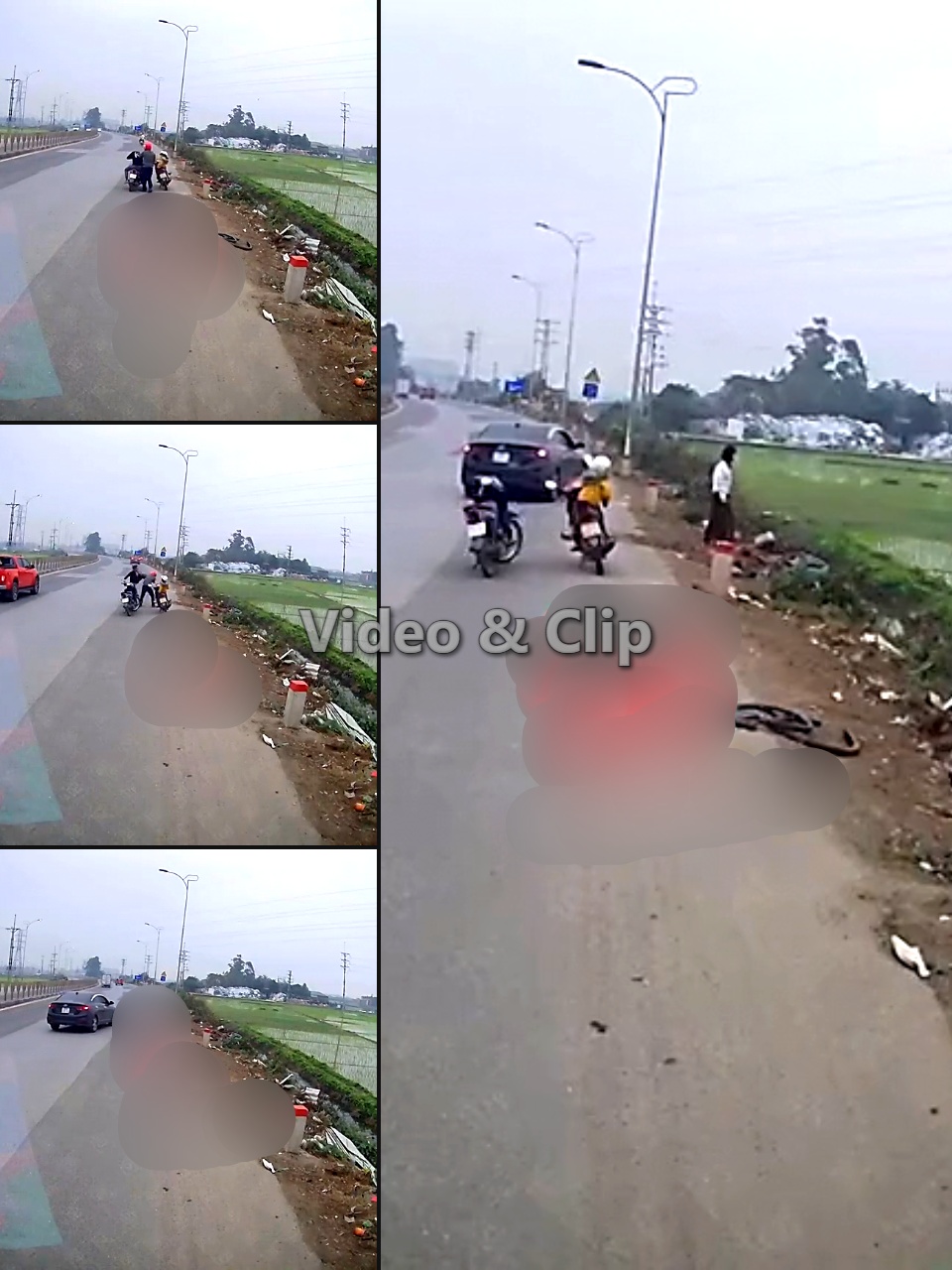 XÓT XA Nhìn cảnh hai người đàn ông vật lộn giữa bùn đất dưới ruộng mà thấy buồn cho văn hóa ứng xử khi tham gia giao thông