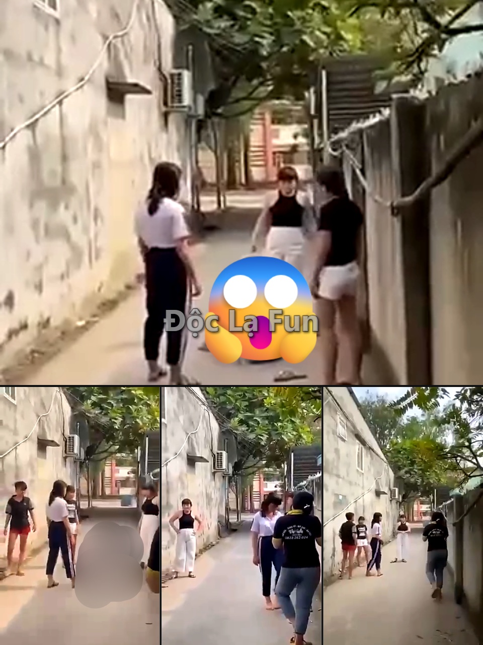 mấy chị lớn cuối năm thi triển võ thuật đường phố…