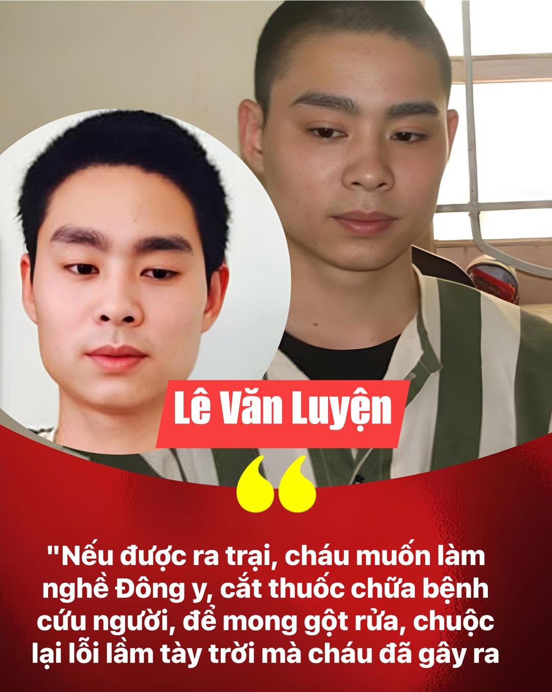 Câu nói của Luyện với phóng viên trước khi ra về