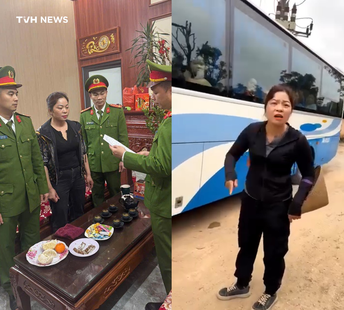 Bắc Ninh: B:ắt đối tượng ch/ửi b/ới, thu tiền trông giữ xe, khi xe khách đỗ gần nhà mình