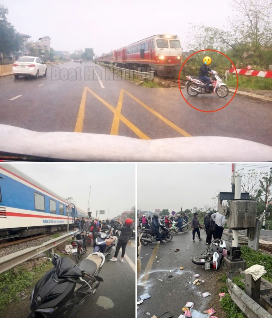 [VIDEO] Cam hành trình vụ va chạm đường tàu tại cổng làng Đồng Văn