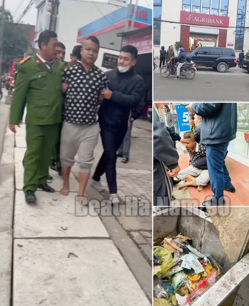 [VIDEO] Hiện trường vụ thanh niên vào Ngân hàng Agribank làm liều tại Yên Bái bị khống chế ngay tại cửa