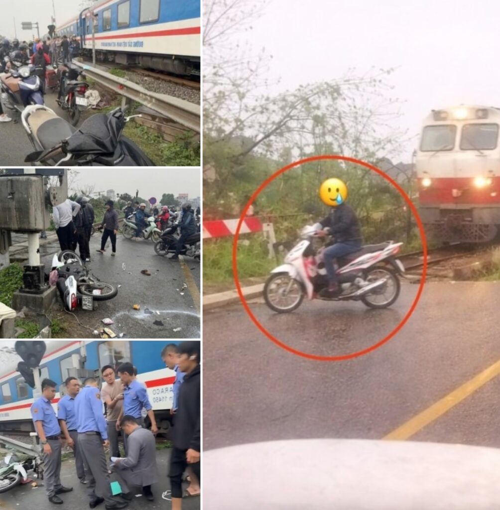 [VIDEO] Cam hành trình vụ va chạm đường tàu tại cổng làng Đồng Văn