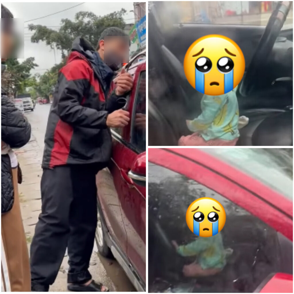 [VIDEO] Hiện trường giải cứu cháu bé bị kẹt trong xe oto