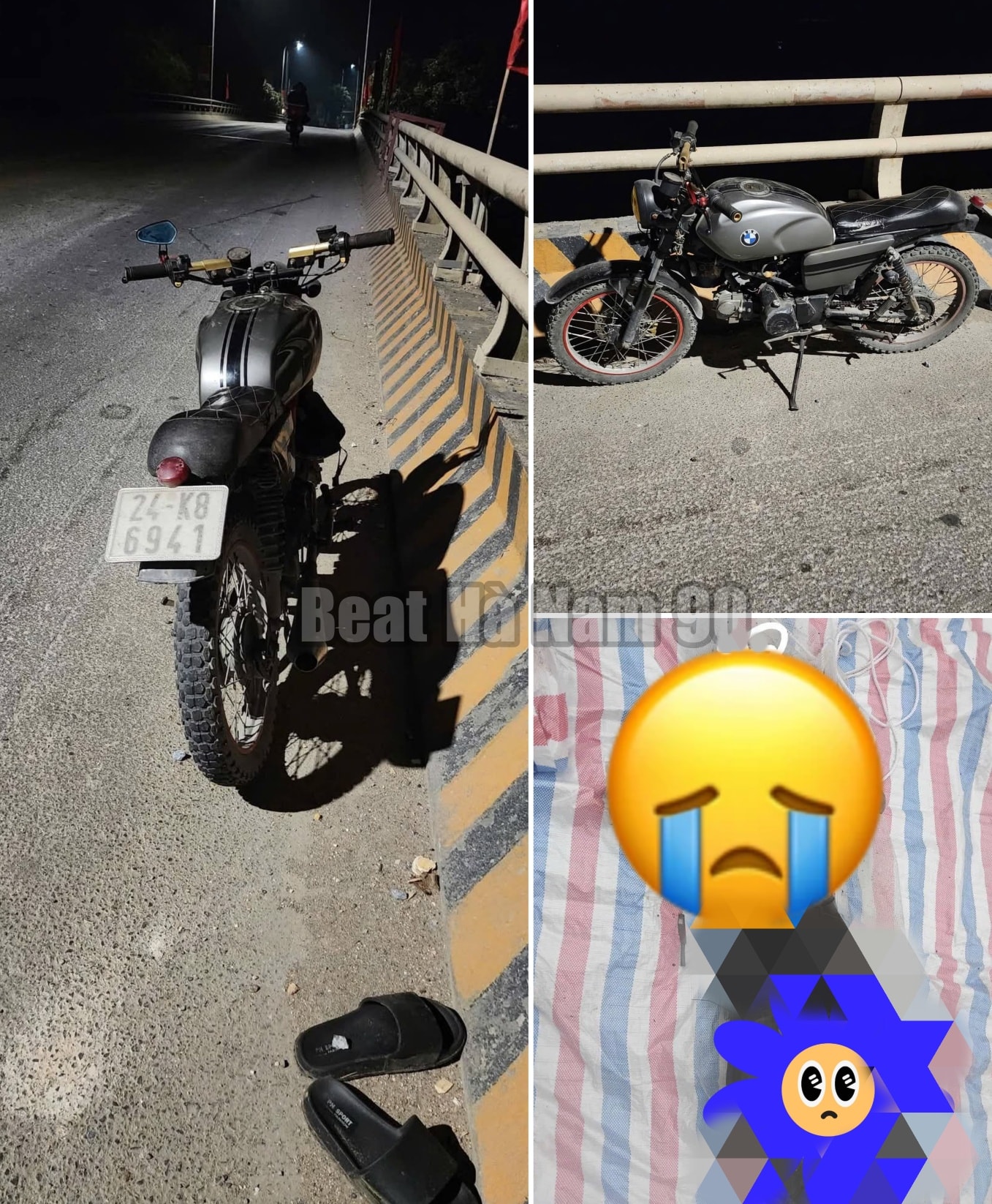 Công an Phường Tam Chúc thông báo tìm người nhà của nạn nhân đi xe máy