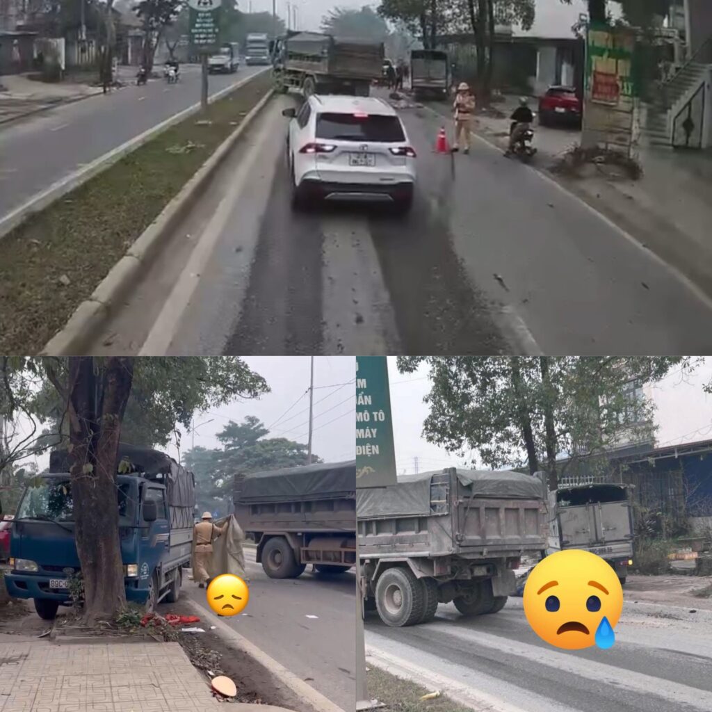 Video ghi lại vụ sáng nay ở Thái Nguyên làm 1 đồng chí CSGT không qua khỏi