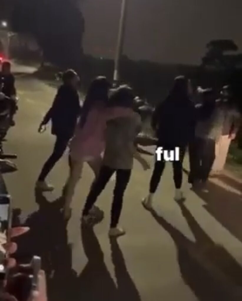 vid Mấy cháu gái hẹn nhau ra biểu diễn võ nghệ