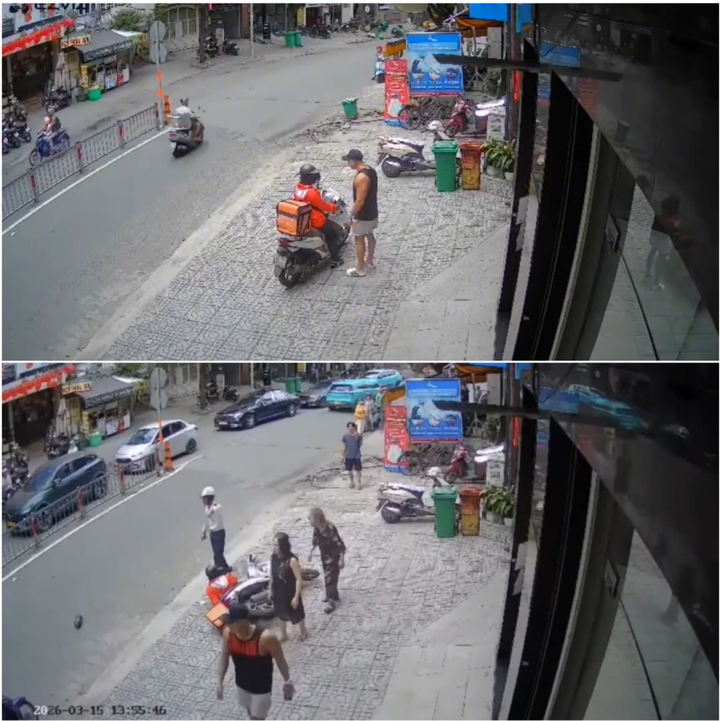 vjdeo chi tiết sự việc Thanh niên trai tráng với shipper