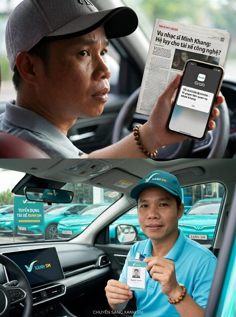 Vụ nhạc sĩ Minh Khang Grab khoá tài khoản của tài xế, anh đã chuyển sang Xanh SM