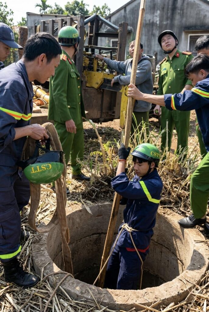 15 phút ngh.ẹt th.ở dưới giếng sâu 20m: Giây phút giải cứu bé trai khiến nhiều người th.ót t.im