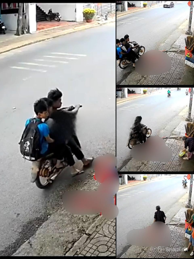 3 Cháu học sinh c:ư:ớ:p 3 ổ bánh mì và lốc bò húc của bà cụ 80 tuổi bán hàng tạp hoá để mưu sinh