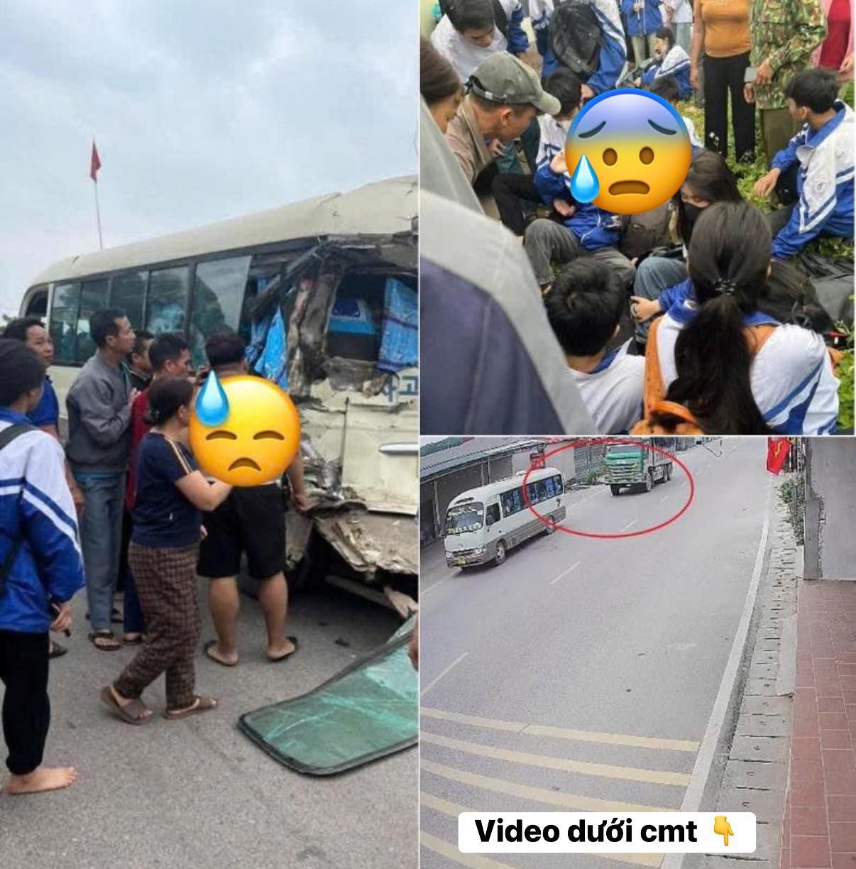 TNGT ngh.iêm tr.ọng giữa xe chở đất và xe chở Học Sinh sáng nay 18/3/2026