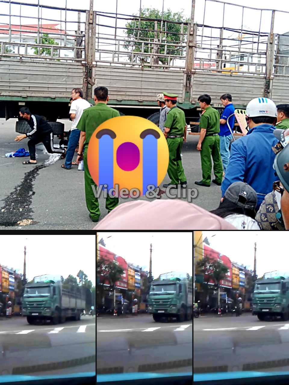 vjdeo ghi lại sự việc: Nghe bảo ông chở cháu đi học về