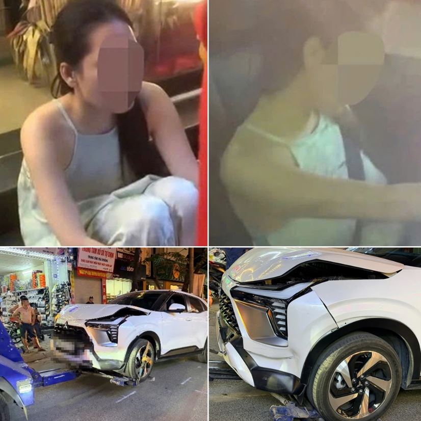 Trích xuất camera vụ nữ tài xế có biểu hiện lạ gây TN liên hoàn phố Doãn Kế Thiện, Hà Nội