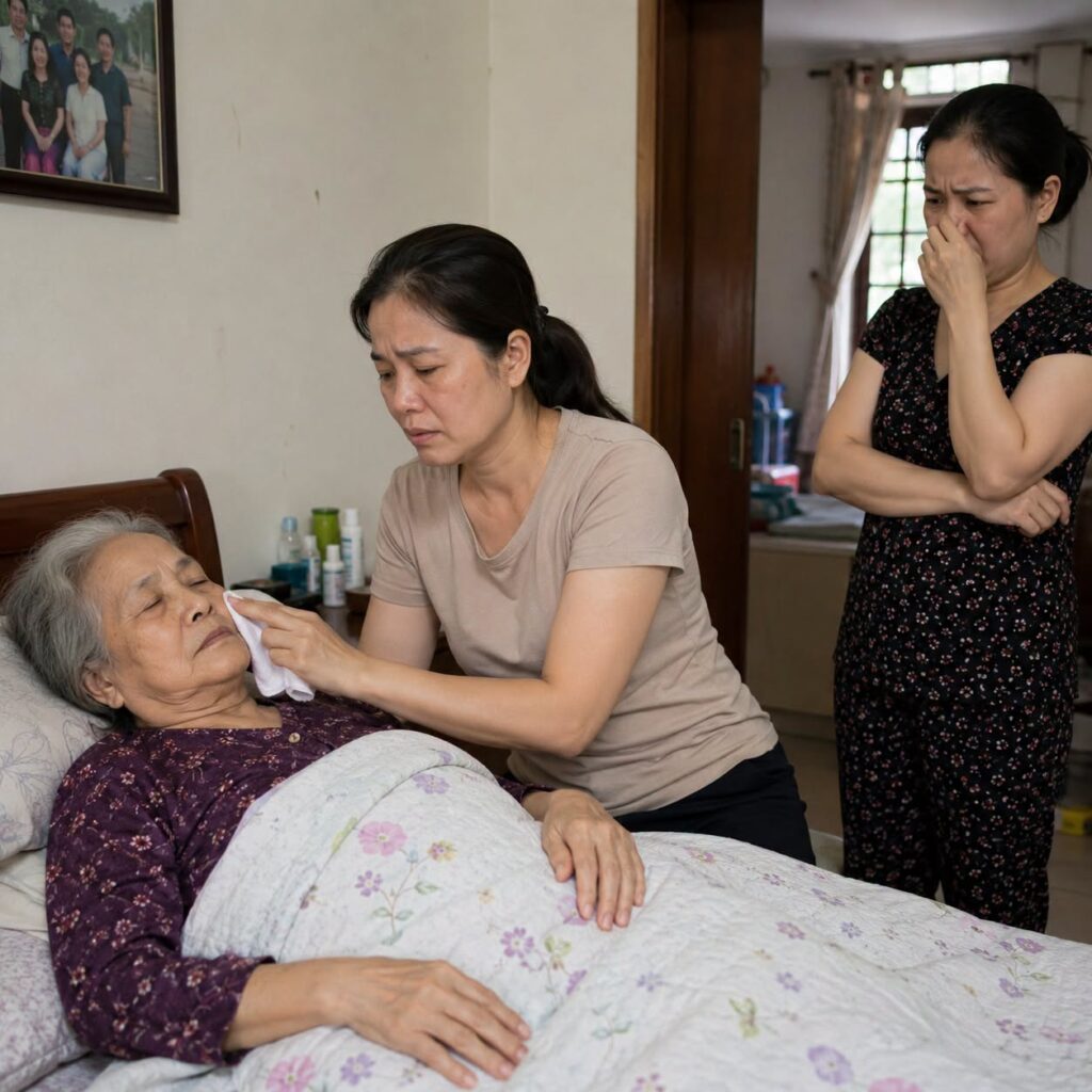 Chị chồng vừa bước vào nhà đã bịt mũi, chỉ tay thẳng vào mặt tôi quát lớn: “Không chăm nổi mẹ thì ra khỏi cái nhà này
