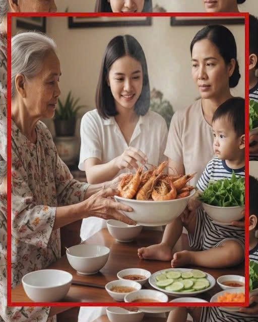 Mẹ chồng mua 3kg tôm gần 1 triệu bạc nấu 1 nồi đầy hự để cho con gái sang ăn, tôi không tiếc tiền nhưng tiêu hoang lúc ốm đau lại đến lượt tôi lo