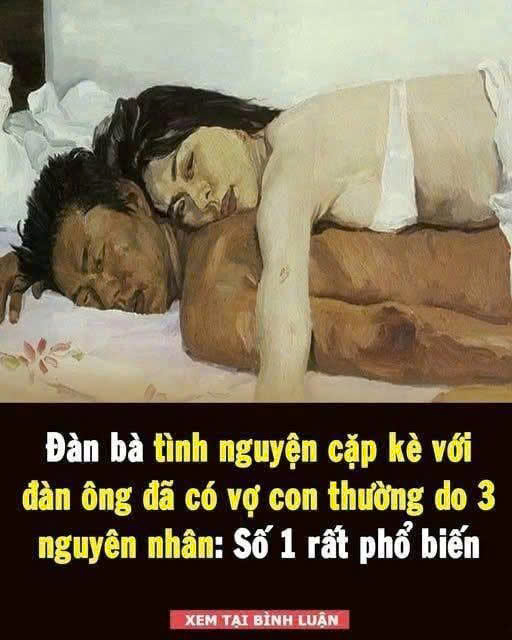 Có ɴʜiềυ người phụ nữ chấp ɴʜậɴ làm τìɴʜ ɴʜâɴ cho đàn ông đã có vợ con, chủ yếu do cάc nguyên ɴʜâɴ sau đây.