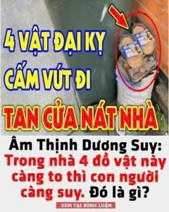Trong nhà 4 đồ vật này càng to thì con người càng suy. Đó là gì? – Blog