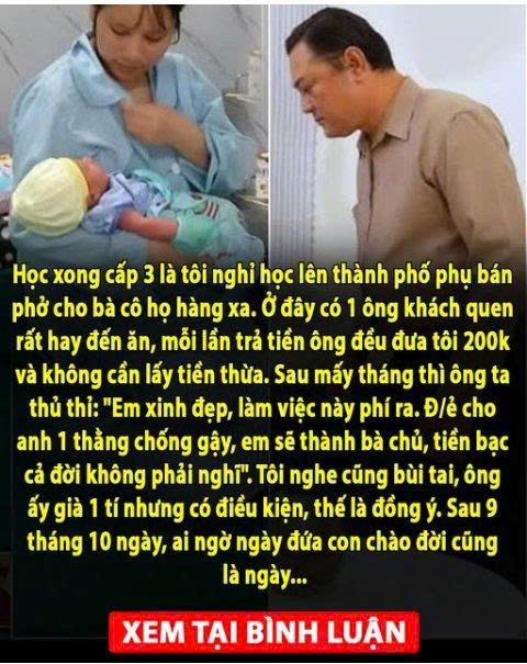 Nghe lời đại gia đ:ẻ th:uê cho ông ta 1 đứa con để kiếm 300 triệu, tôi nghẹn ngào ngày sinh con ra cũng là ngày… – Blog