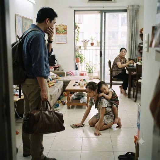 Tôi thuê chị trông 2 con sau khi vợ tôi qua đời vì thường xuyên phải đi công tác. Hôm về nhà sớm hơn kế hoạch thì đi::ếng người….